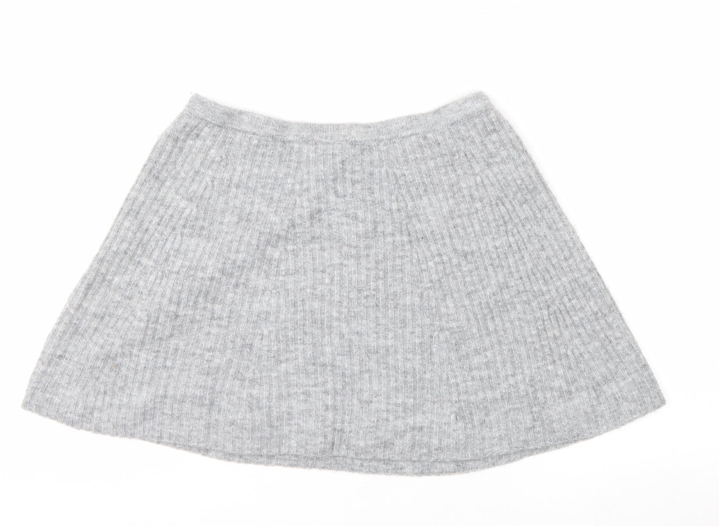 H&M Women’s Grey A-Line Knit Short Skirt Size M