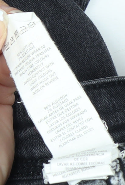 Denim Co Women Grey Skinny Jeans Size 14 Stretch Denim