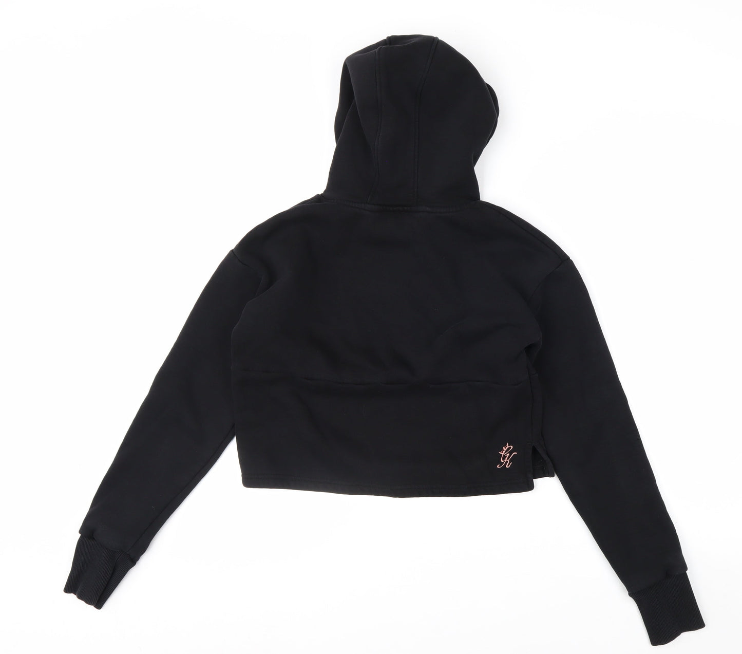 Gym King Womens Black Size 8 Cropped Pullover Hoodie