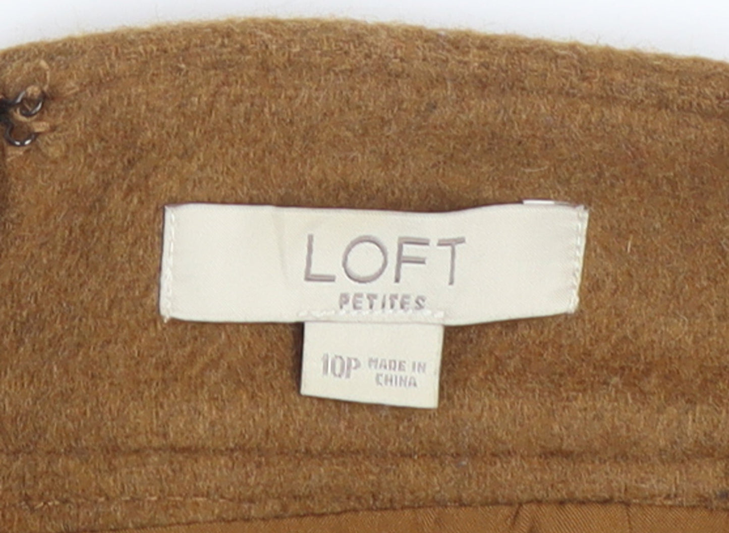 LOFT Women’s Brown Wool Blend Short Skirt Size 10 Petite