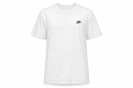 Nike Men's White Cotton Crew Neck Short Sleeve T-Shirt M