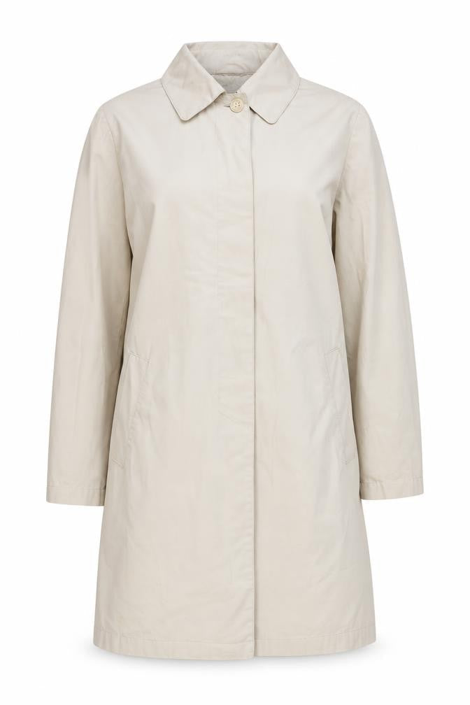 Marks and Spencer Per Una Women's Beige Small Mid-Length Trench Coat