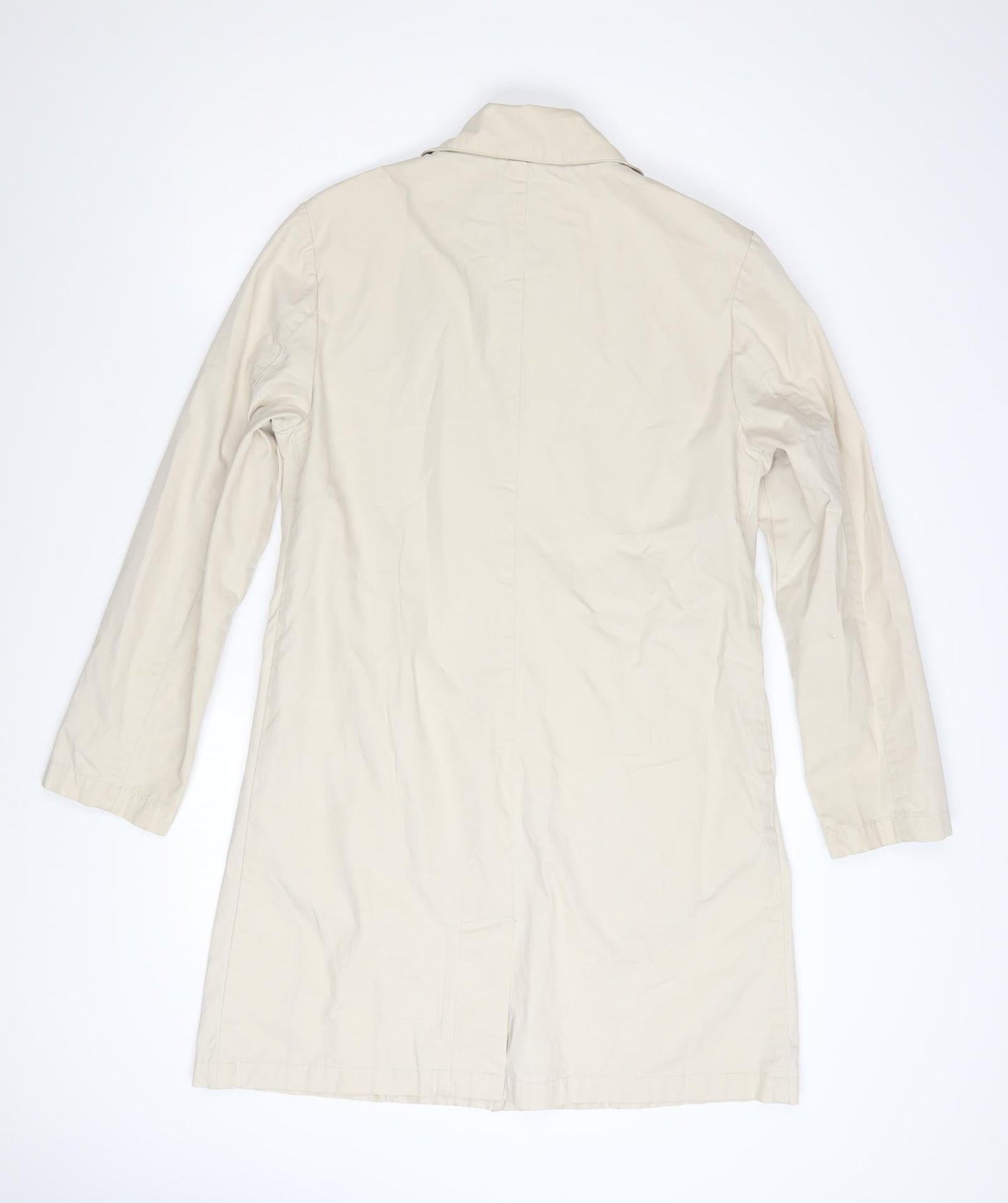 Marks and Spencer Per Una Women's Beige Small Mid-Length Trench Coat