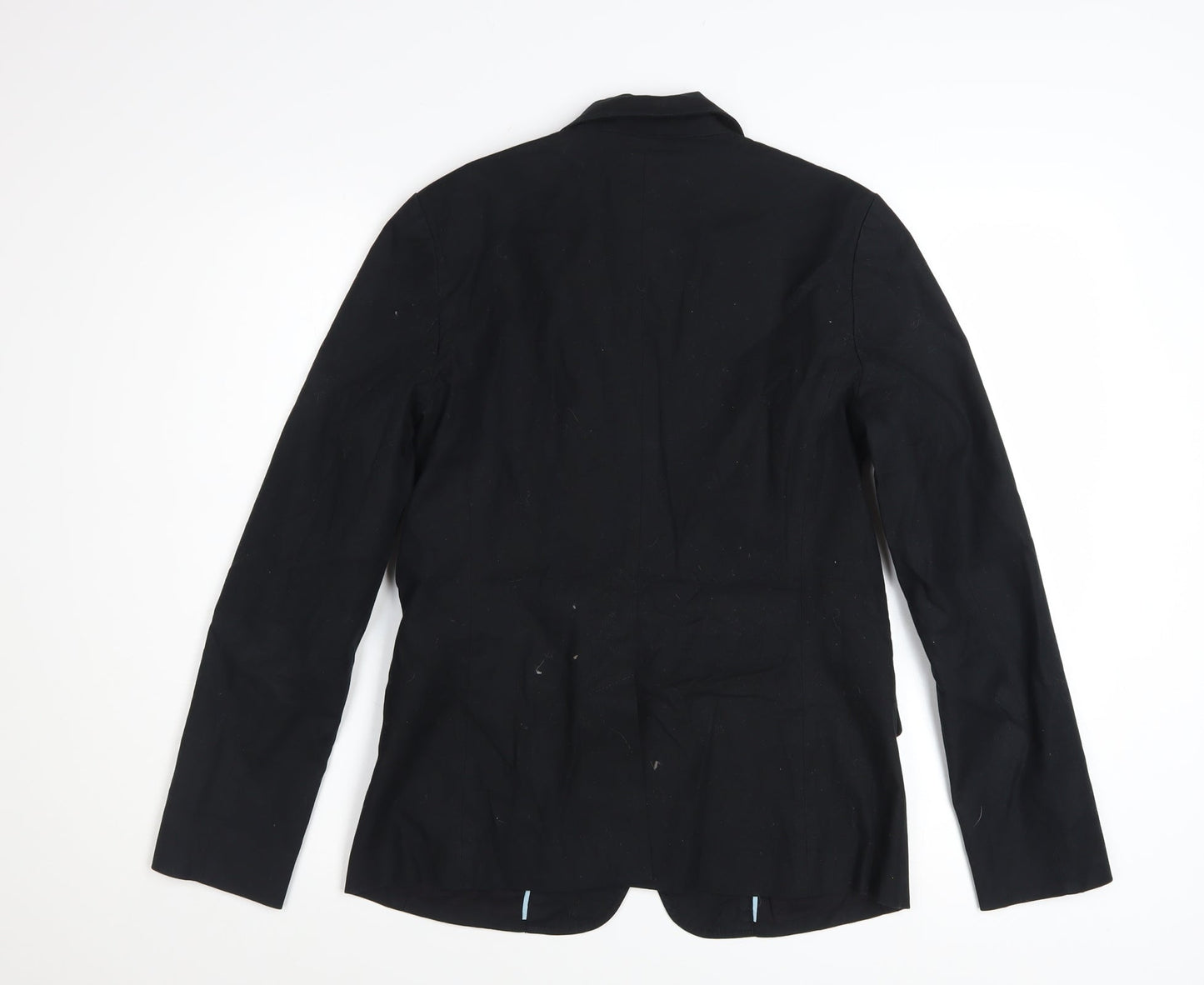 GAP Women's Black Cotton Blazer Size 6 Two-Button Single-Breasted
