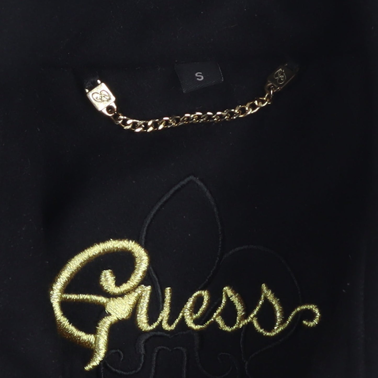 Guess Women's Black Wool Pea Coat Size S Double Breasted Jacket