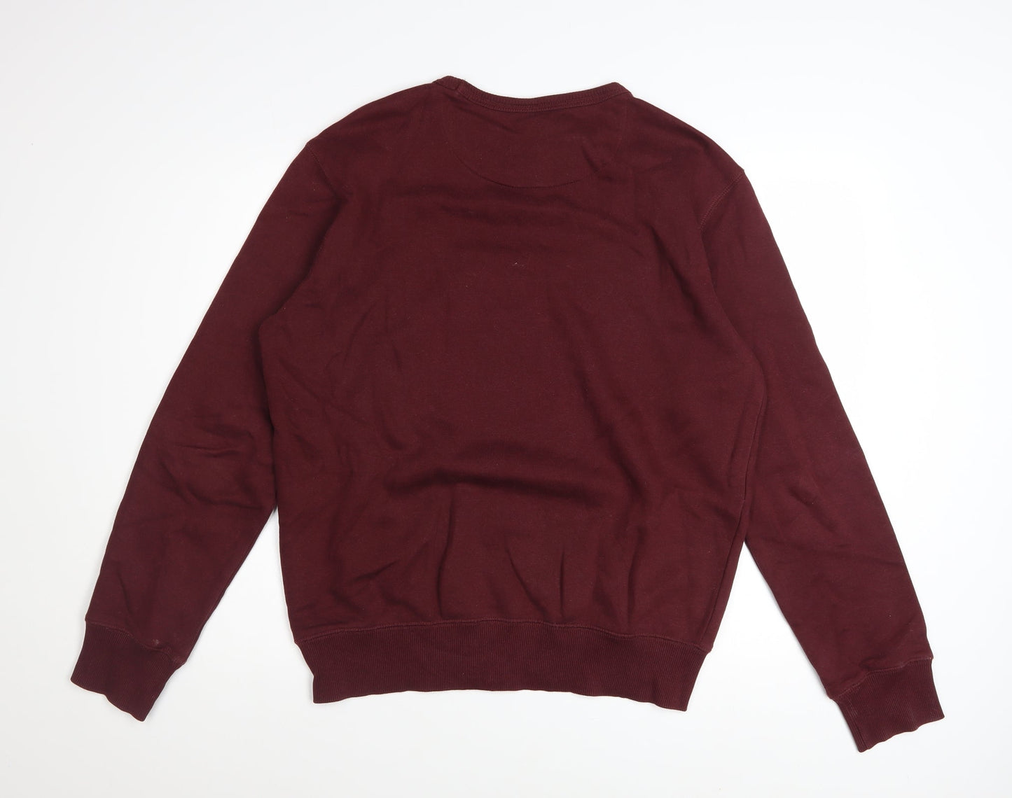 French Connection Men's Red Crew Neck Sweatshirt Size M