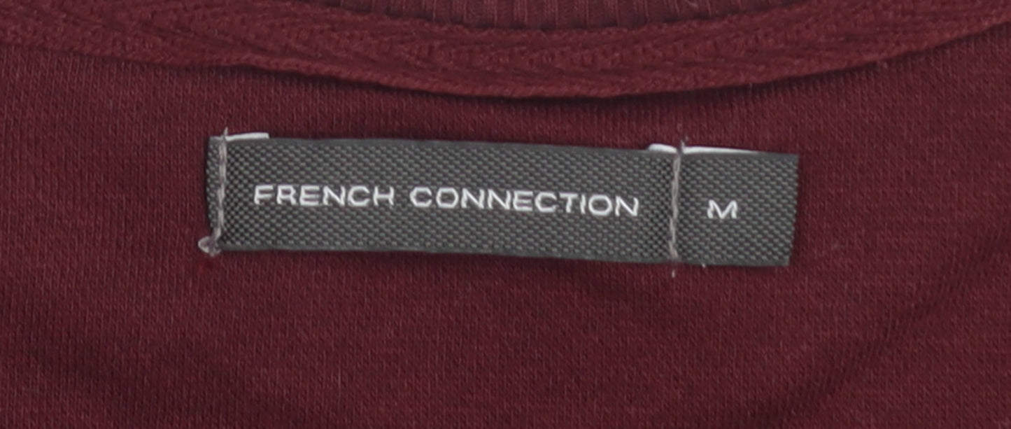 French Connection Men's Red Crew Neck Sweatshirt Size M