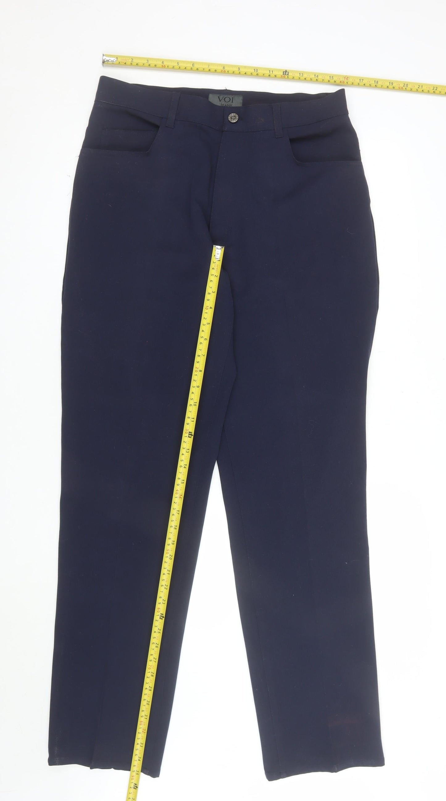 Voi Jeans Men's Blue Slim Fit Chino Trousers 34L