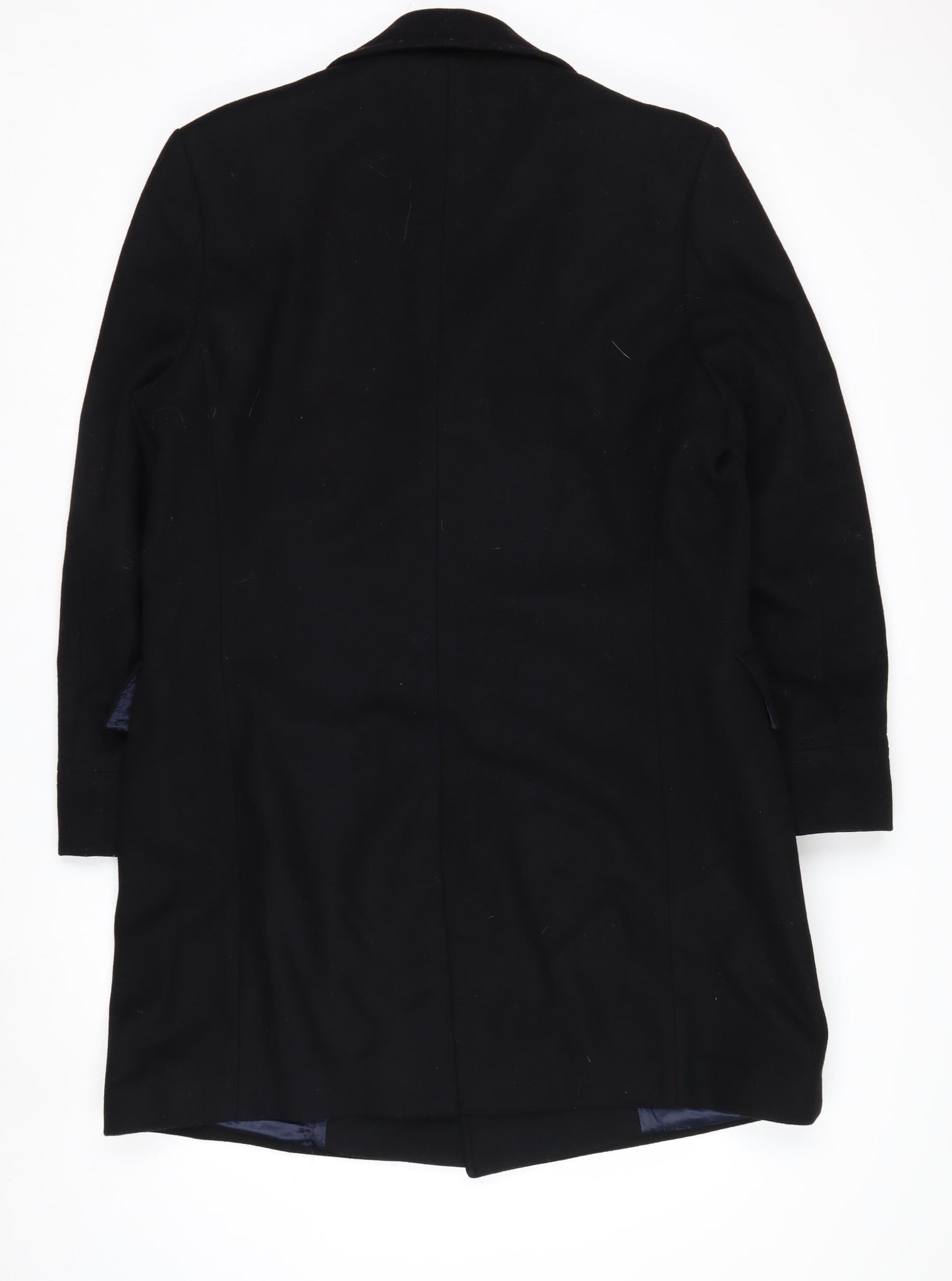 Austin Reed Men's Black Wool Cashmere Pea Coat Size 40R