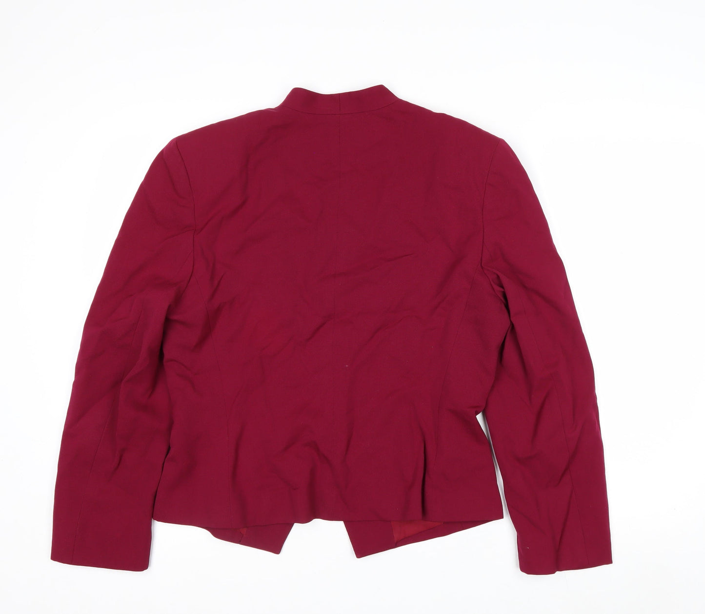 Saville Womens Red Double-Breasted Suit Jacket Size 10 Classic Fit