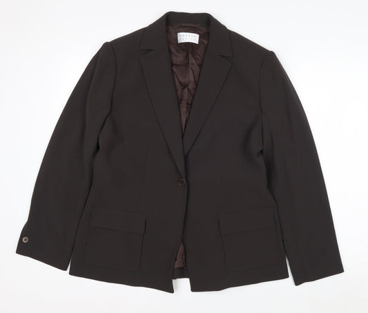 Precis Petite Women Black Size 16 Single-Breasted Suit Jacket