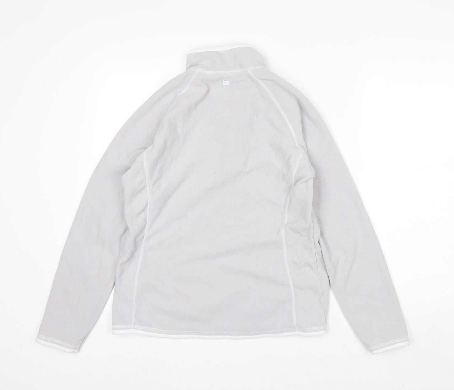 Mountain Warehouse Women Grey Fleece 1/2 Zip Pullover UK 12