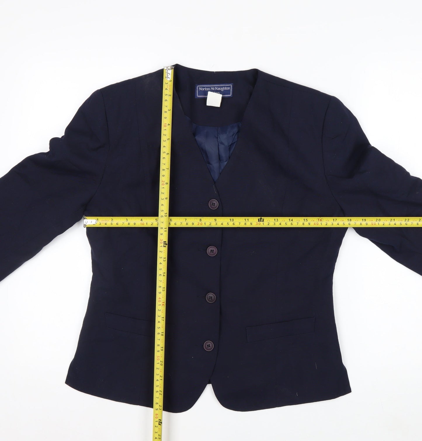 Norton McNaughton Petites Navy Women's Size 10 Blazer Jacket