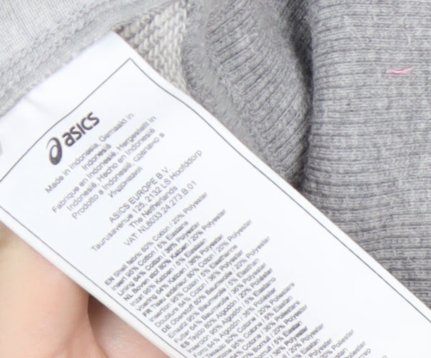 ASICS Women's Grey Full Zip Hoodie Vest XS Lightweight Activewear