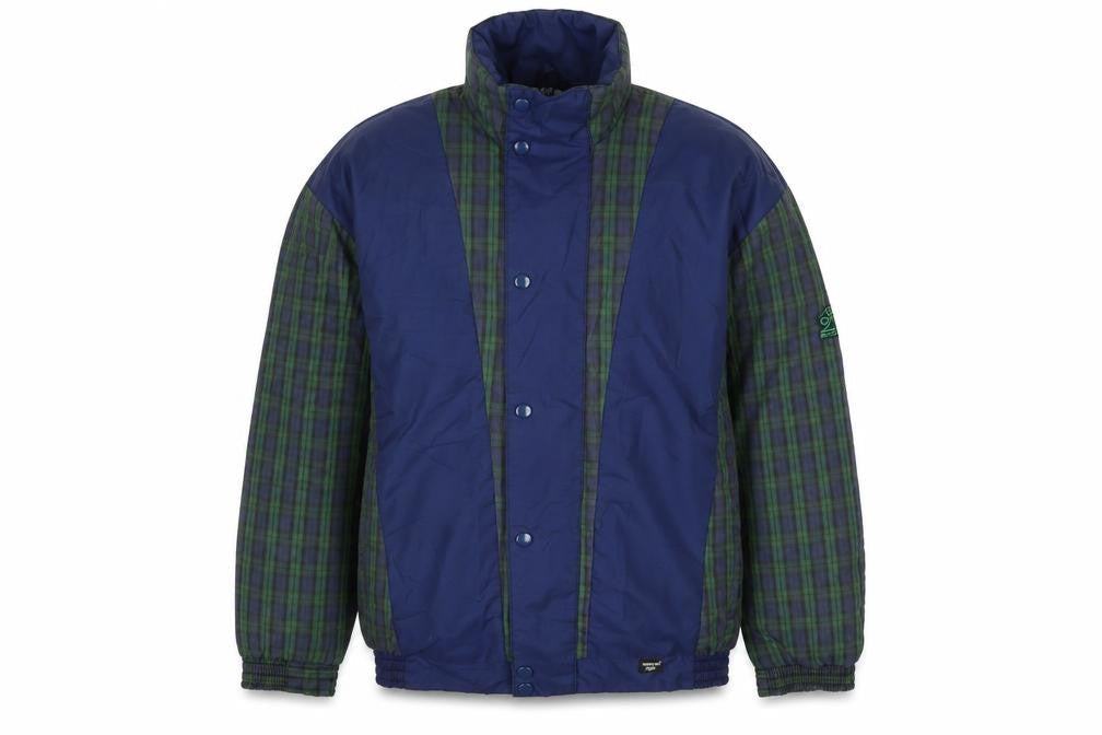 Dunbar Men’s Blue Check Waterproof Rain Jacket Size M Outdoor