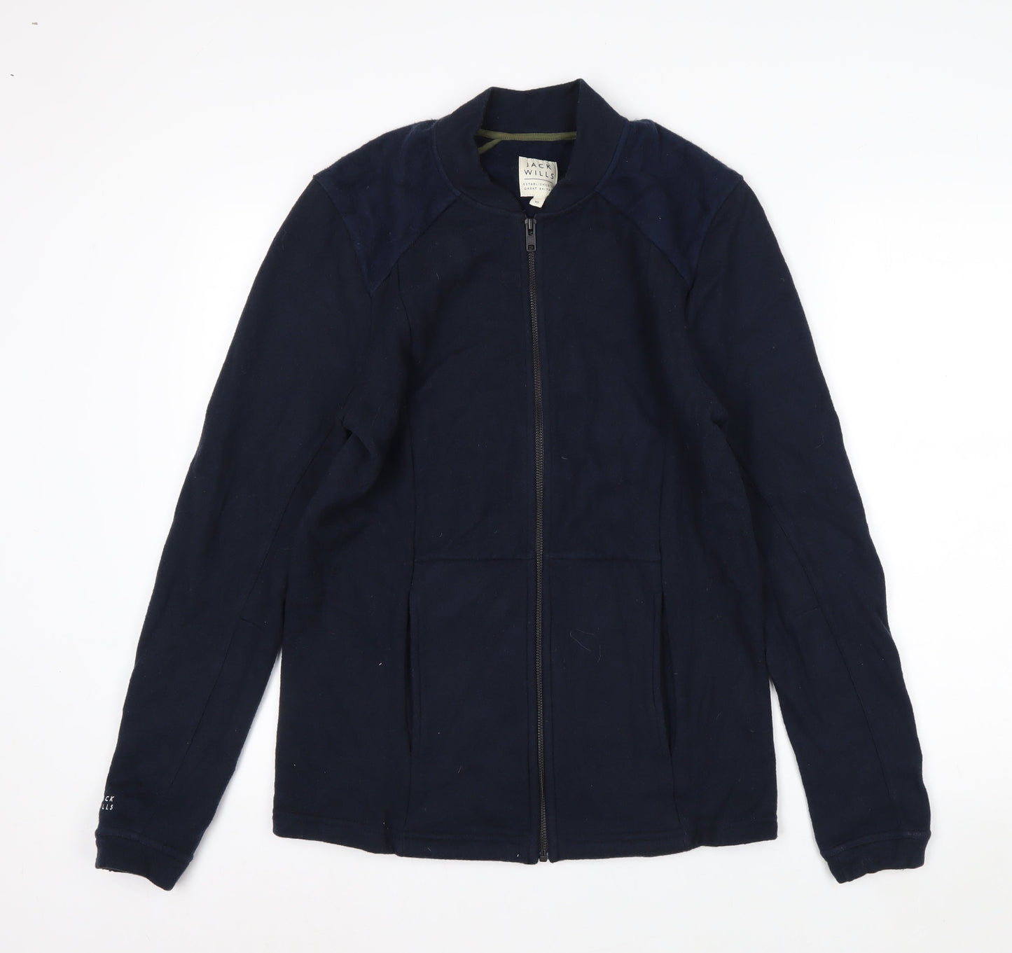 Jack Wills Men's Blue XS Wool Cotton Full Zip Jacket