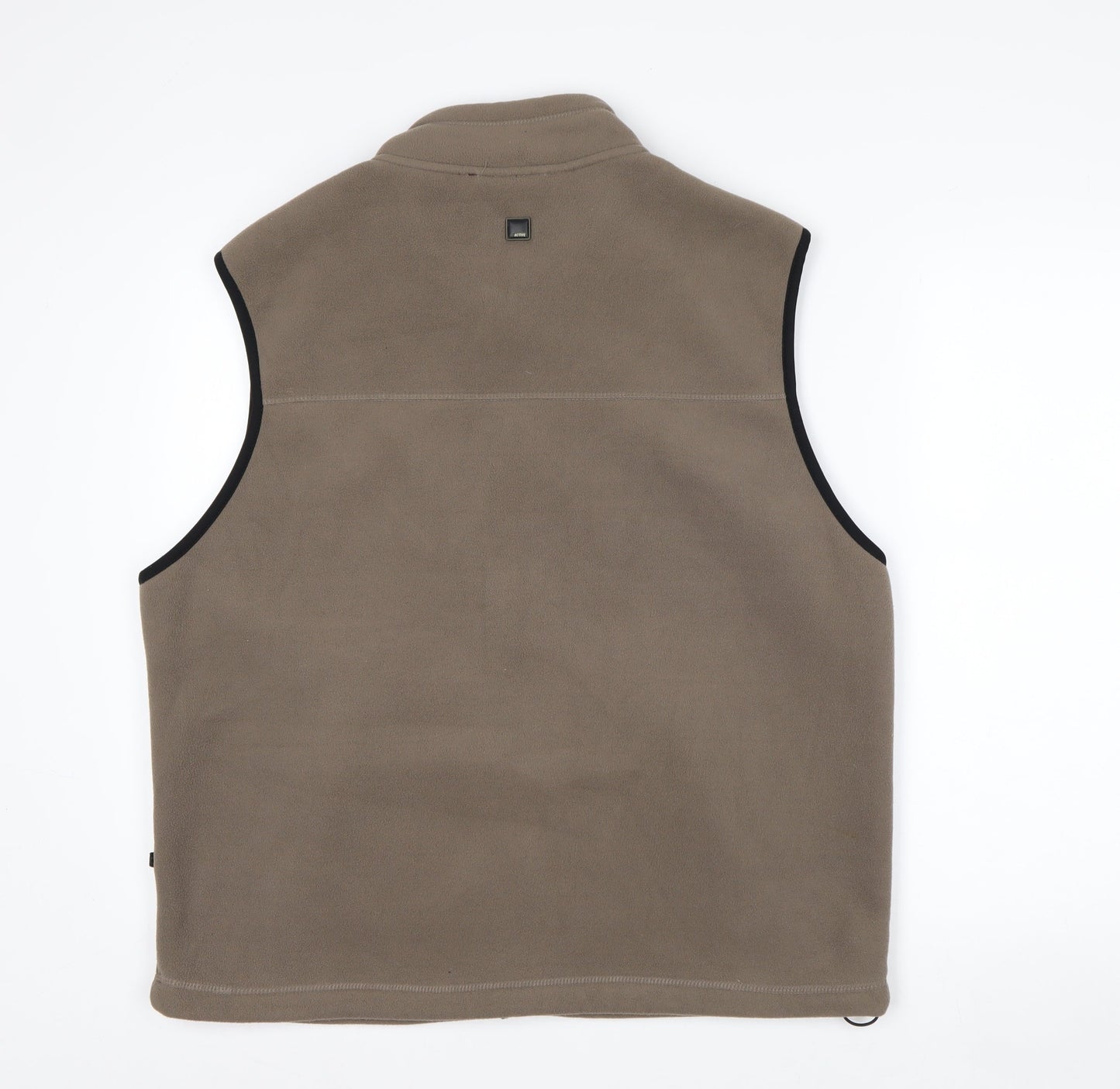 Cedarwood State Active Men's Brown Fleece Waistcoat XL Full Zip Bodywarmer