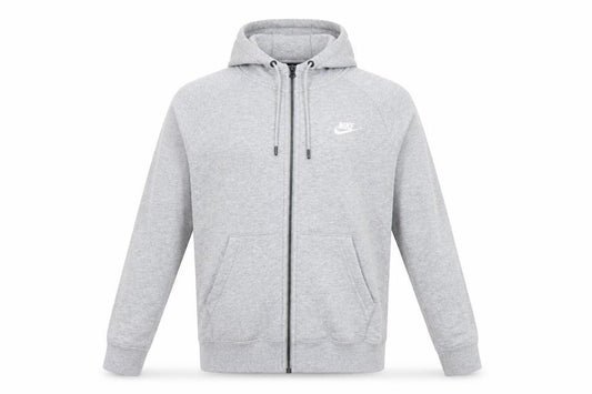 Nike Men’s Grey Full Zip Hoodie S Regular Fit Lightweight Fleece