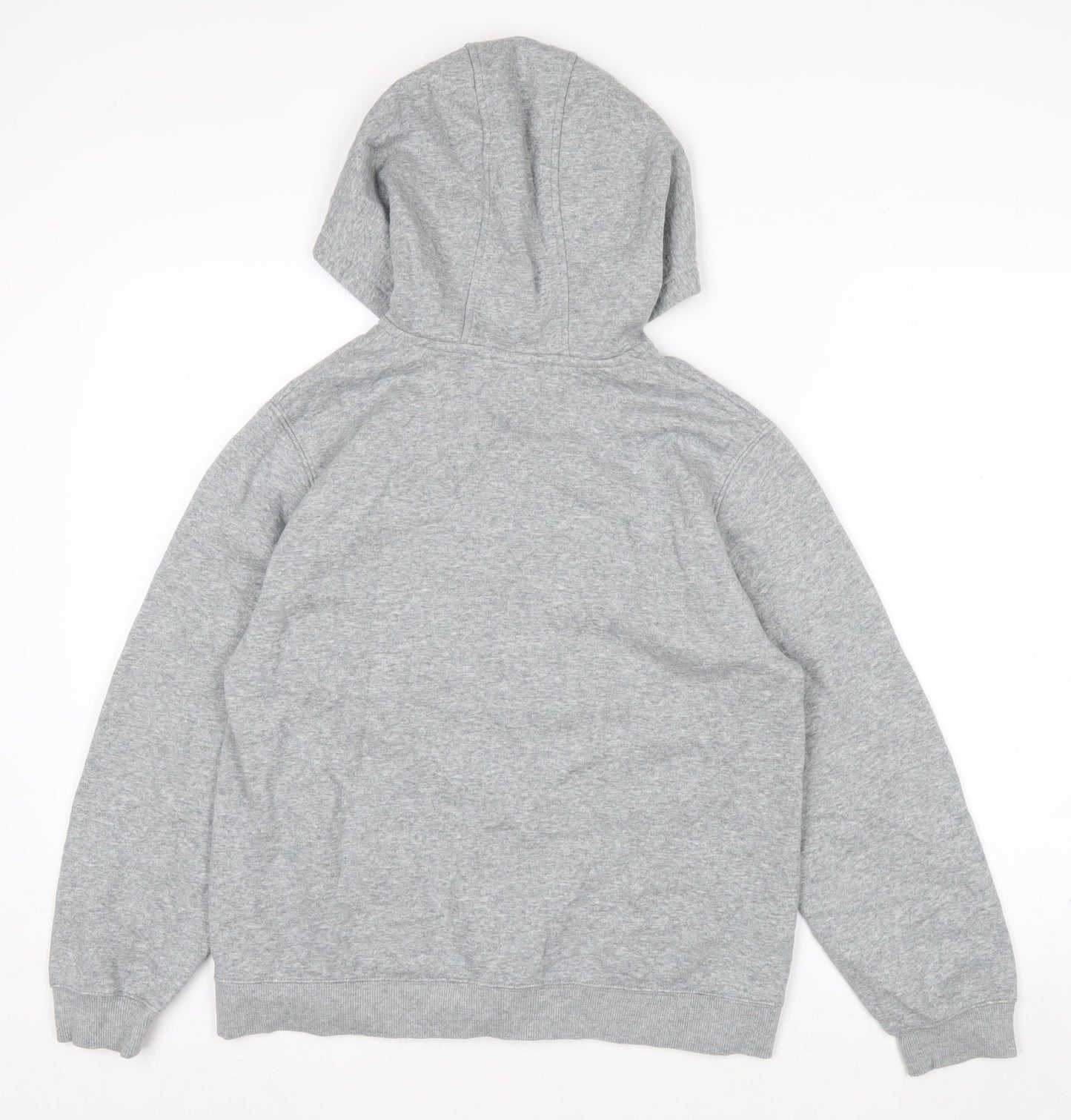 Nike Boys Grey Full Zip Hoodie XL 158-170cm Cotton Blend Fleece