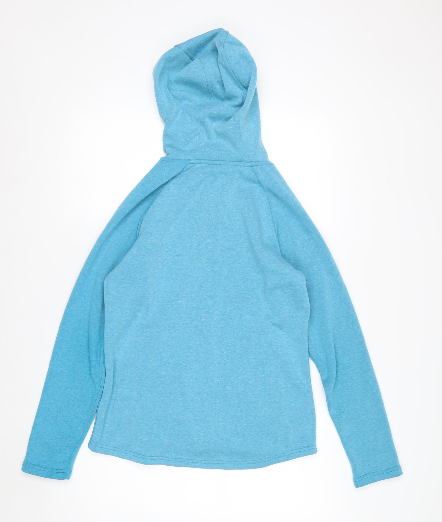 Mountain Warehouse Women Blue Full Zip Hooded Fleece Jacket UK 10