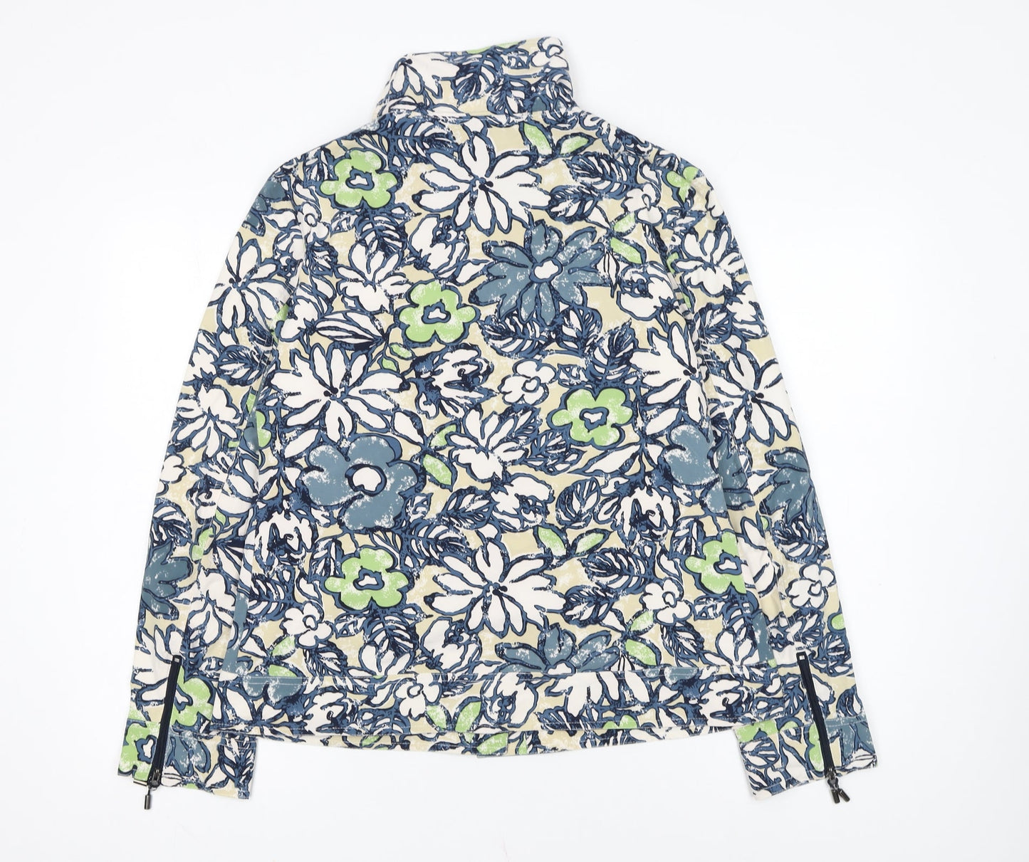 Orly Sport Women's Multicoloured Floral Zip Jacket Size 12