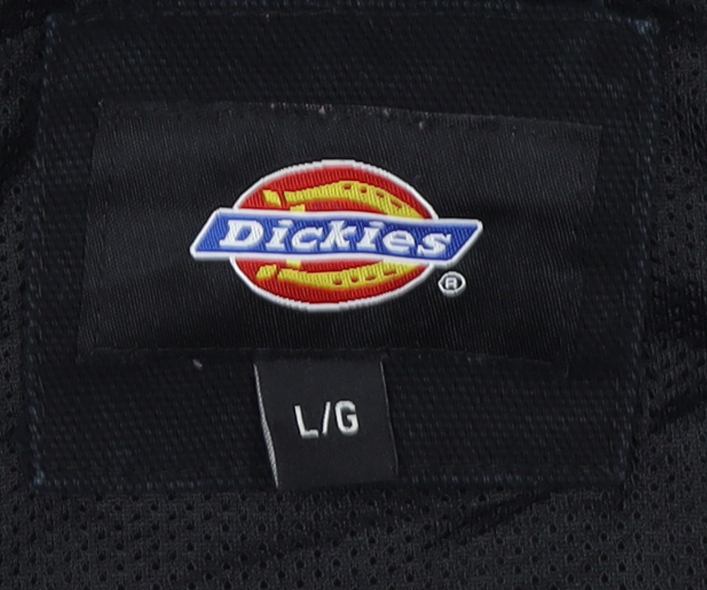 Dickies Men's Black L Cotton Work Jacket Lined Full Zip Workwear