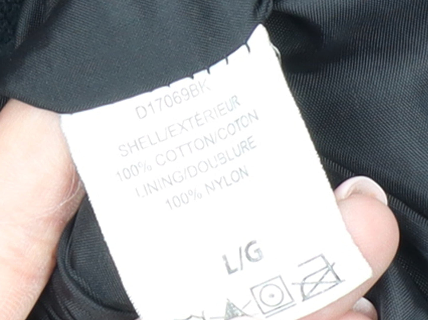 Dickies Men's Black L Cotton Work Jacket Lined Full Zip Workwear