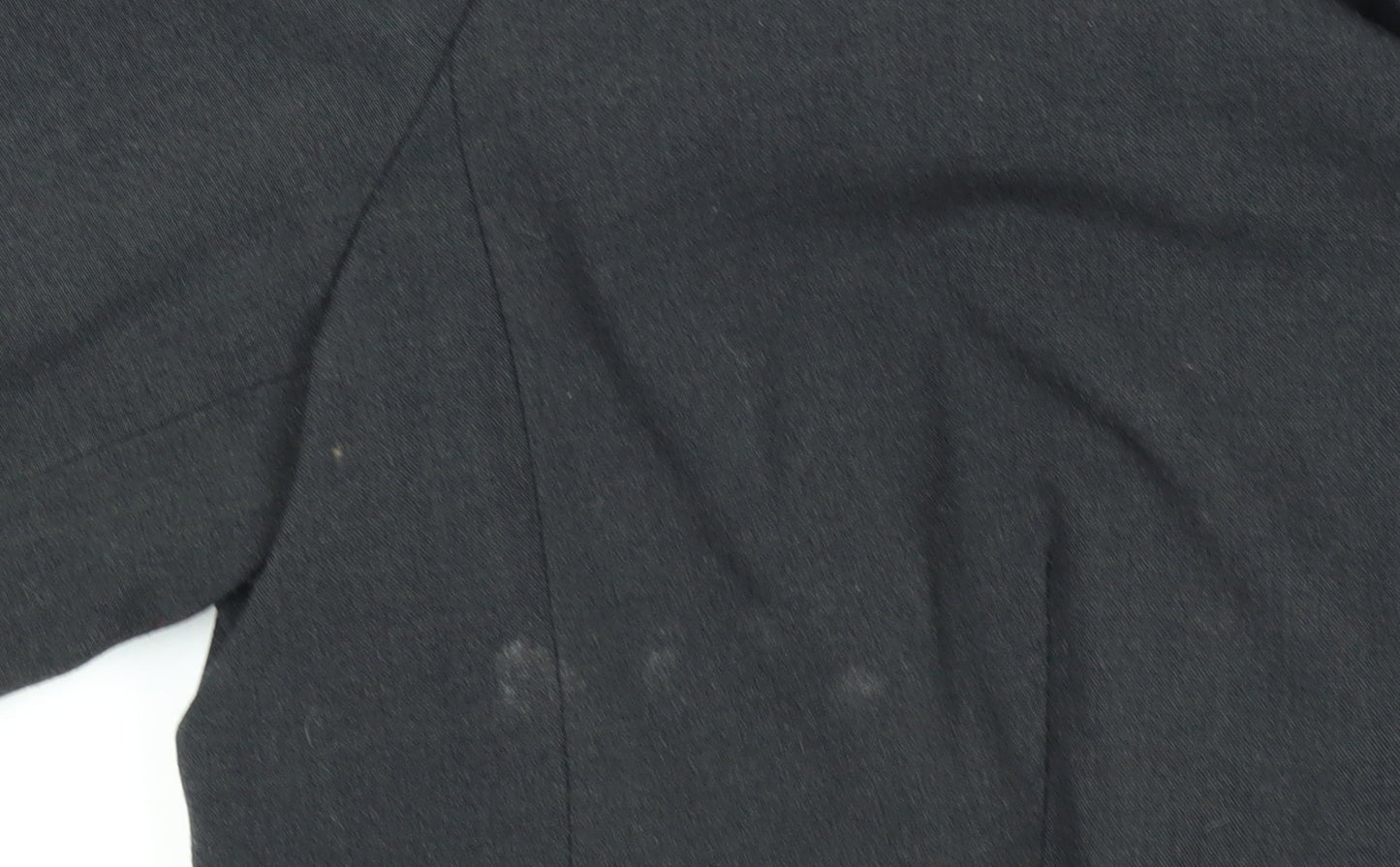 Marks and Spencer Women Black Size 14 Regular Fit Blazer Jacket