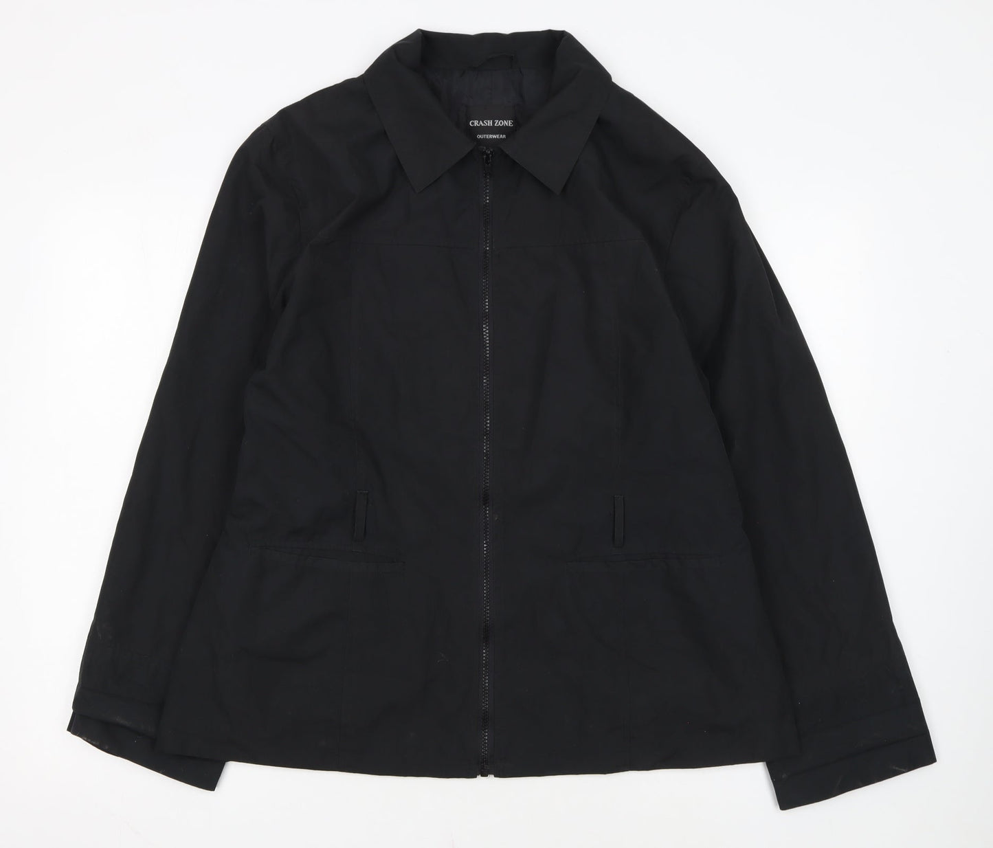 Crash Zone Women's Black XL Full Zip Mid-Length Jacket