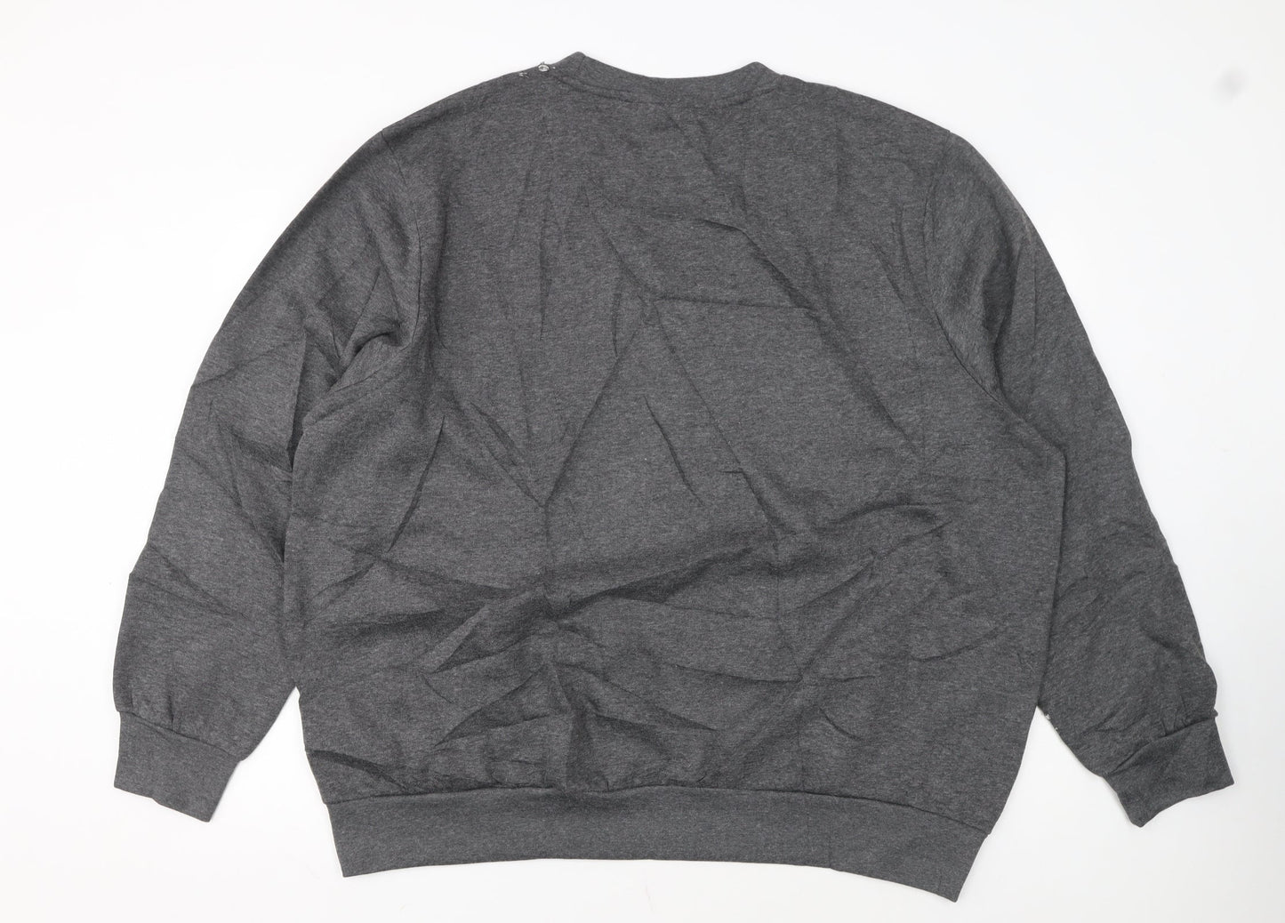 Slazenger Men's Grey 3XL Pullover Sweatshirt Crew Neck Fleece