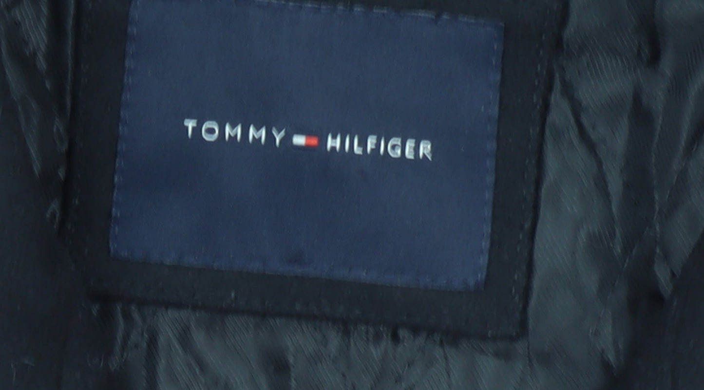 Tommy Hilfiger Men's Black XL Cotton Full Zip Jacket