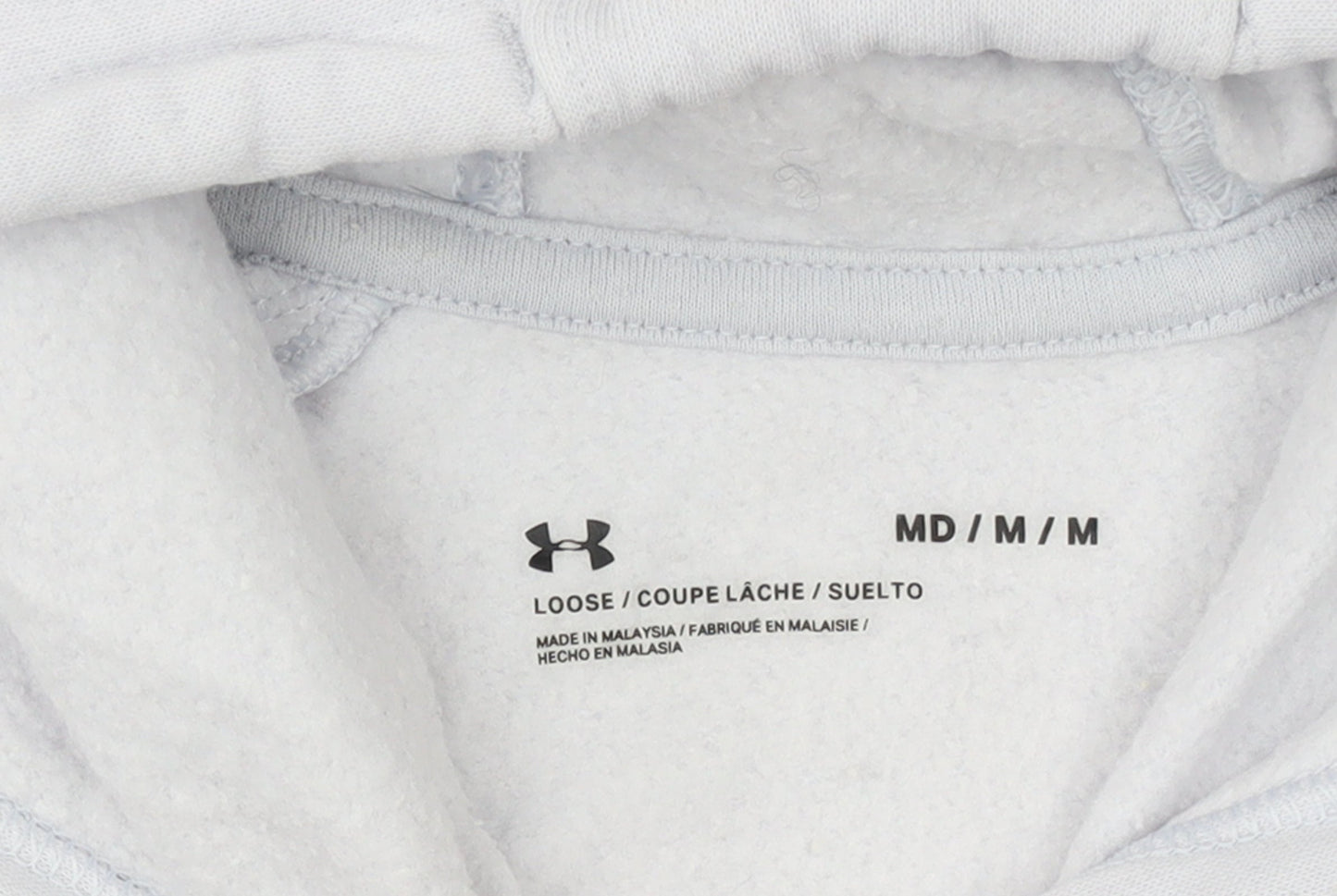 Under Armour Women's White Pullover Hoodie Medium Loose Fit Casual Wear