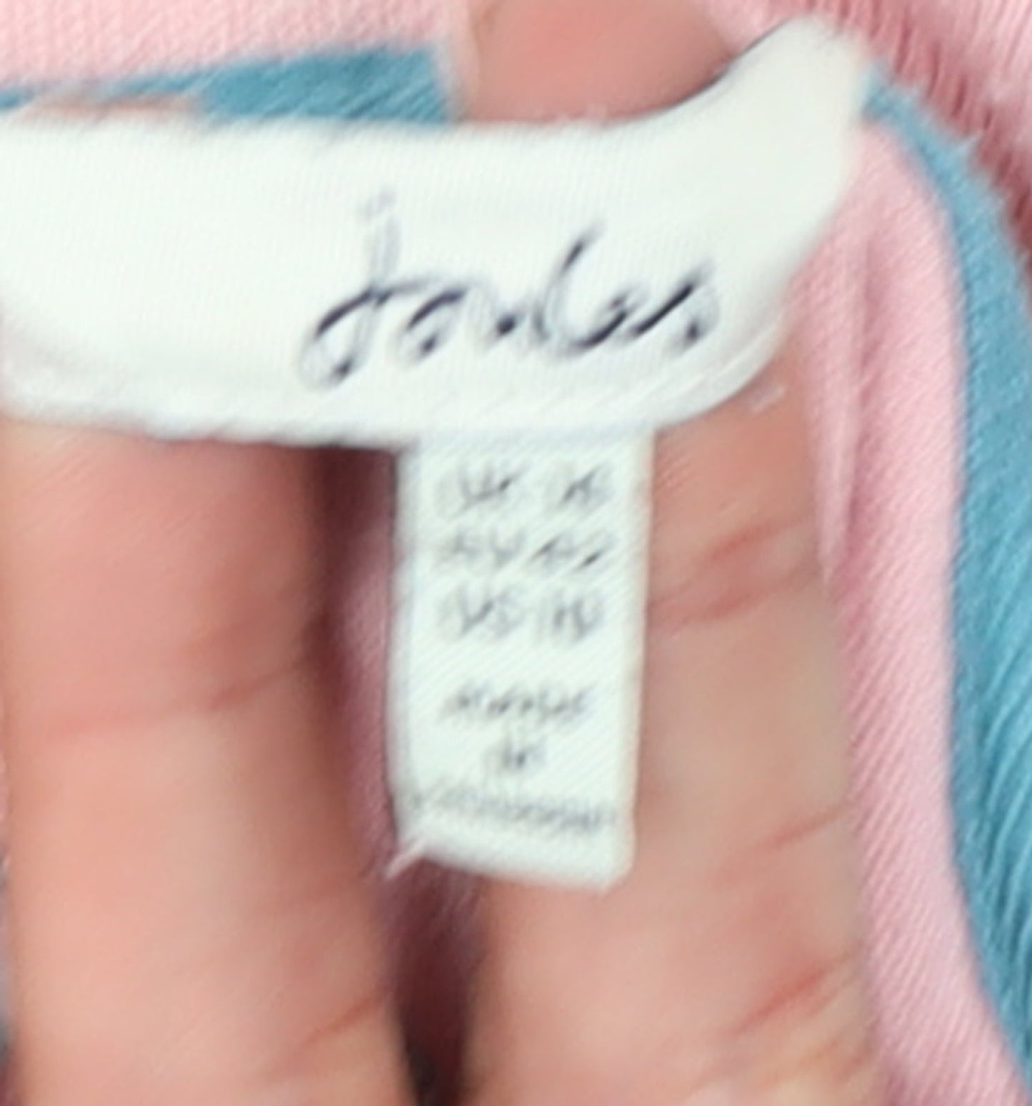 Joules Womens Pink Pullover Hoodie Size 14 Cotton Blend