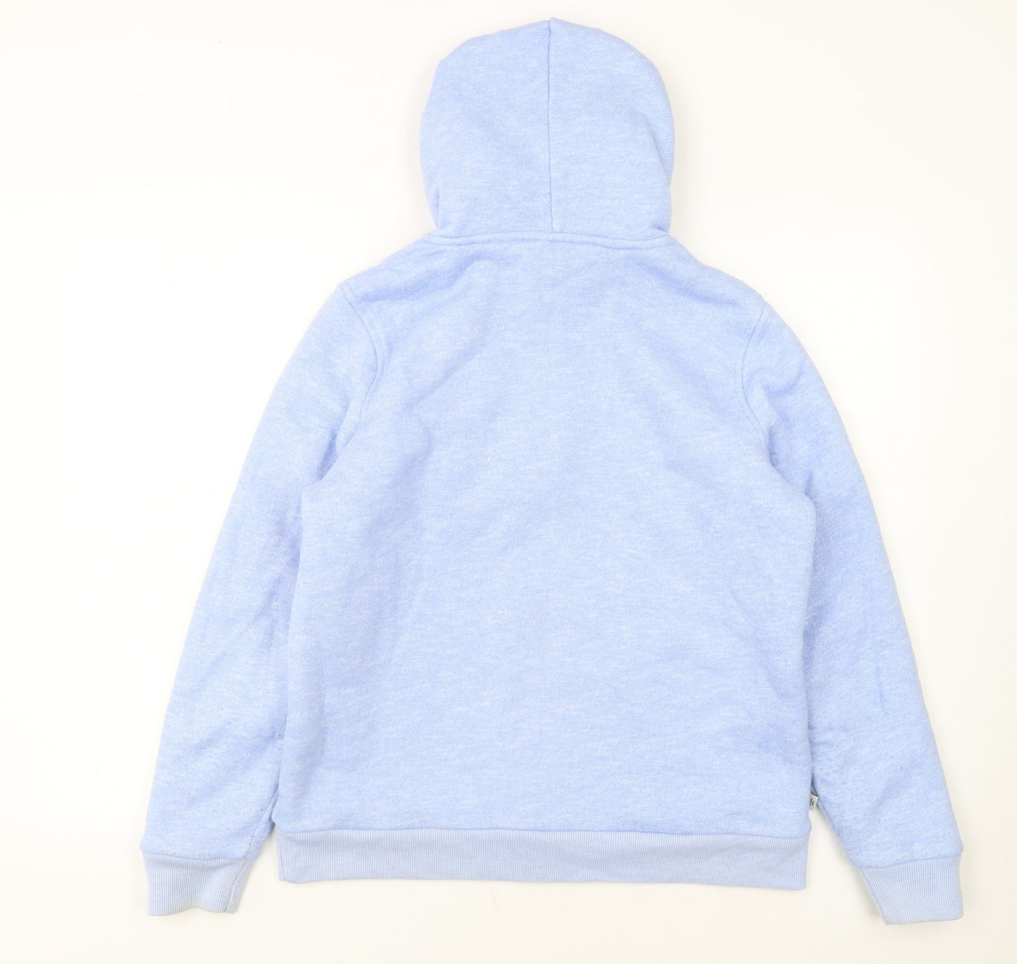 Crew Clothing Co Women Blue Full Zip Hoodie Size 14 Fleece Lined