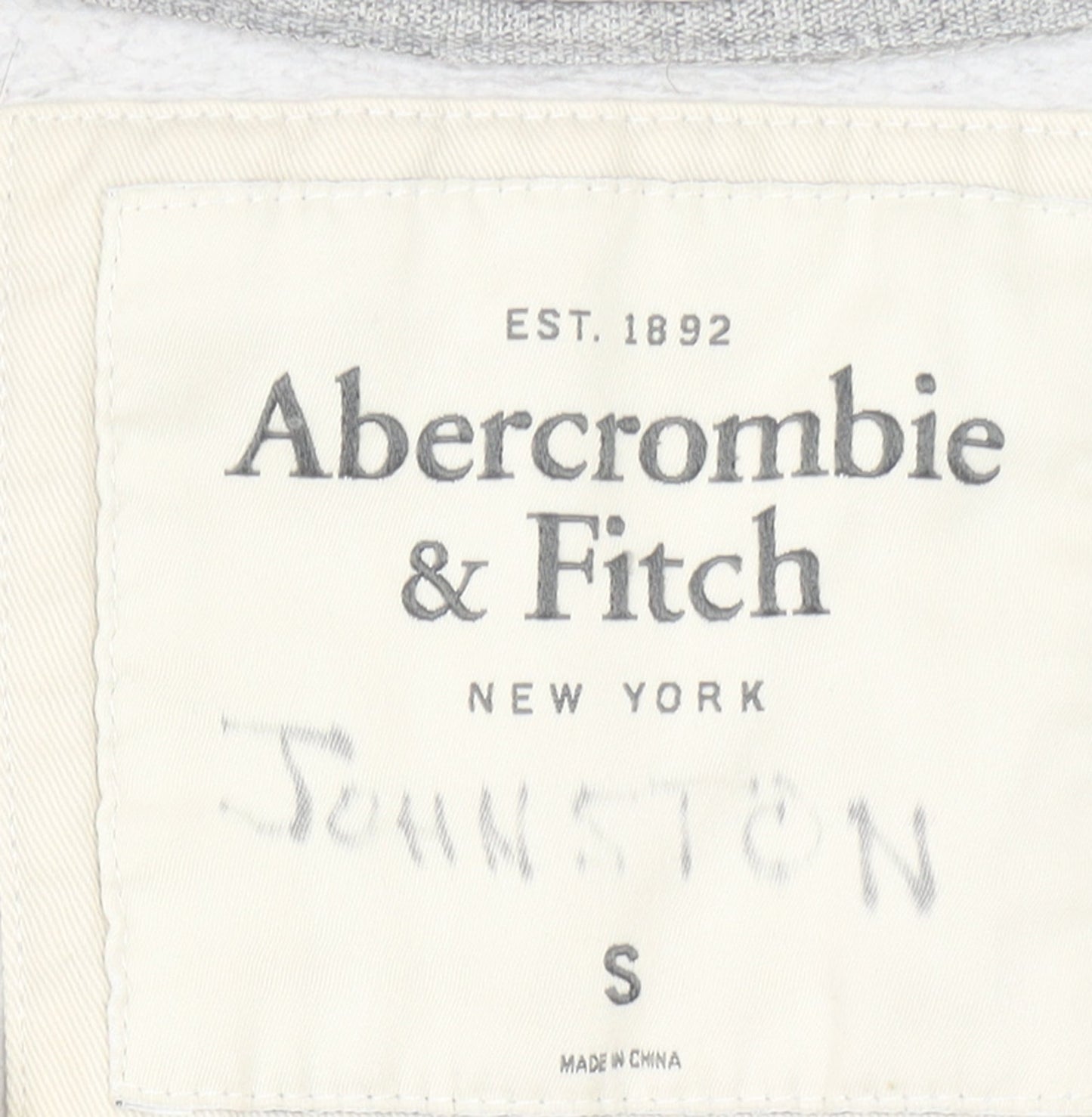 Abercrombie & Fitch Men’s Grey Full Zip Hoodie Size S