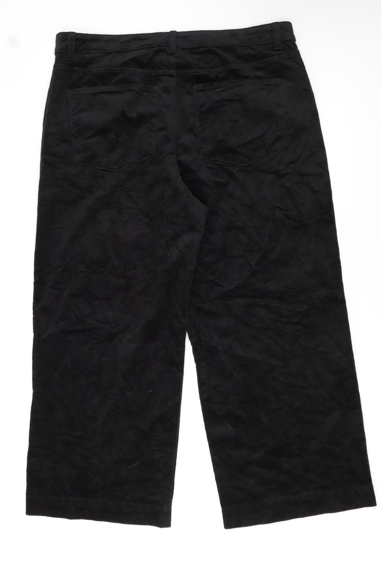 Marks and Spencer Women’s Black Corduroy Chino Trousers Size 18