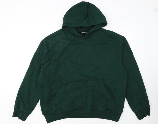 ASOS Design Men's Green 2XL Pullover Hoodie Cotton Fleece