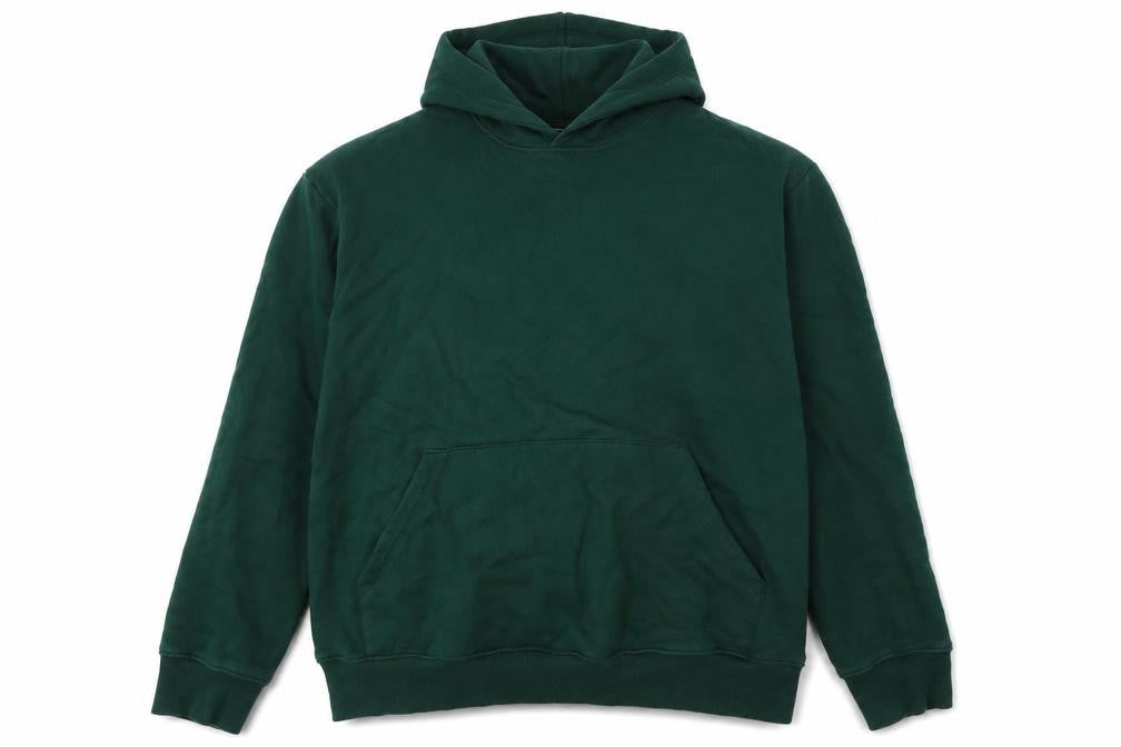 Front view of ASOS Design Men's Green 2XL Pullover Hoodie Cotton Fleece