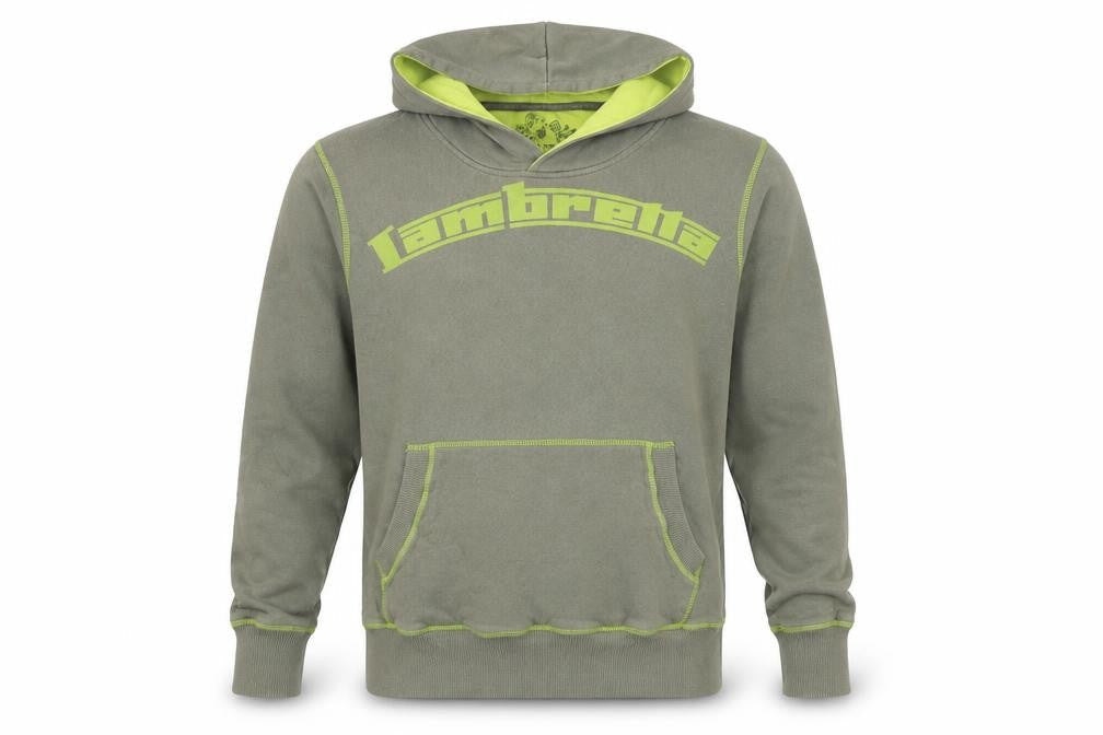 Lambretta Men's Green Pullover Hoodie Small Cotton Casual Top