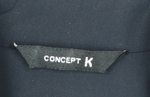 Concept K Women's Blue Polyester Zip Up Mid-Length Jacket Size 14
