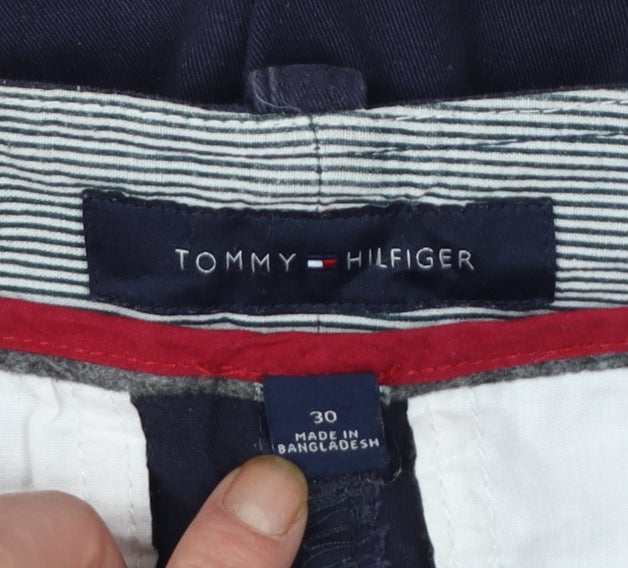 Tommy Hilfiger Men's Navy Blue Cargo Shorts Size 30 Cotton Blend