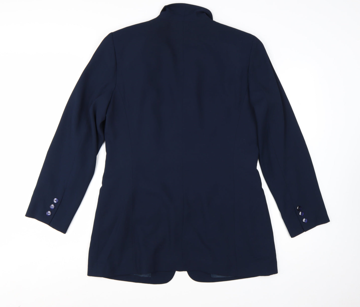 Liz Claiborne Women Blue Size 12 Classic Long Sleeve Blazer