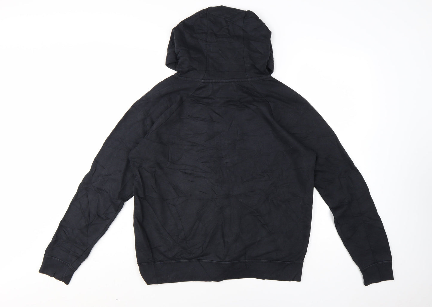 Nike Women's Black Full Zip Hoodie M Cotton Blend Casual