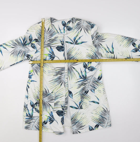 Damart Women’s Multicoloured Floral Blazer UK 14 Lightweight Lined Jacket
