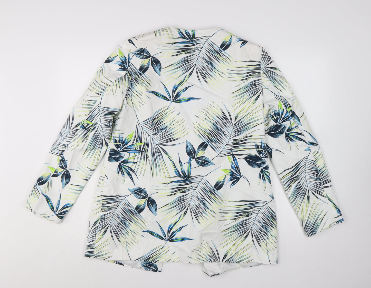 Damart Women’s Multicoloured Floral Blazer UK 14 Lightweight Lined Jacket
