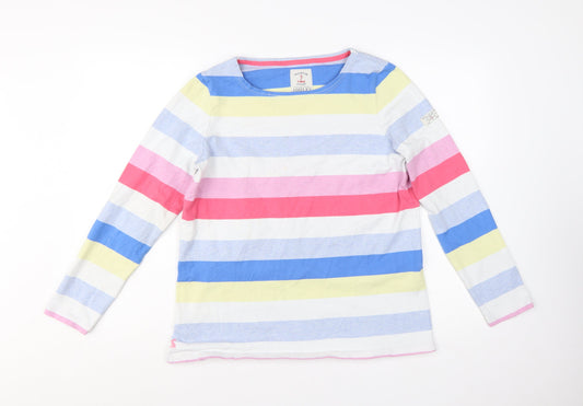 Joules Women Multicoloured Long Sleeve Pullover Sweatshirt UK 16