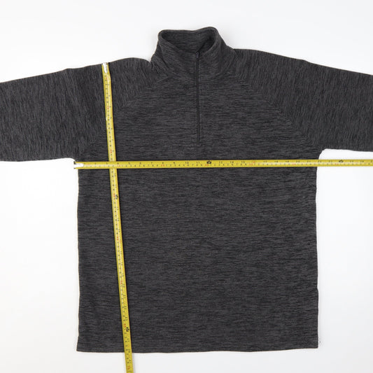 Mountain Warehouse Mens Grey Fleece 1/4 Zip Pullover Sweatshirt M