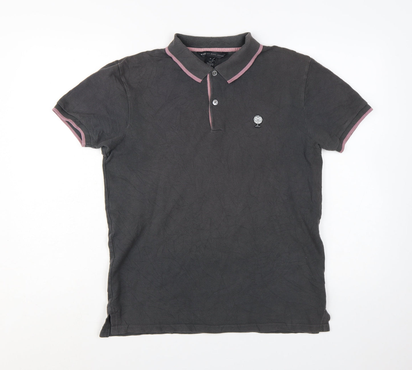 Marc by Marc Jacobs Men's Black Cotton Polo Shirt M Short Sleeve