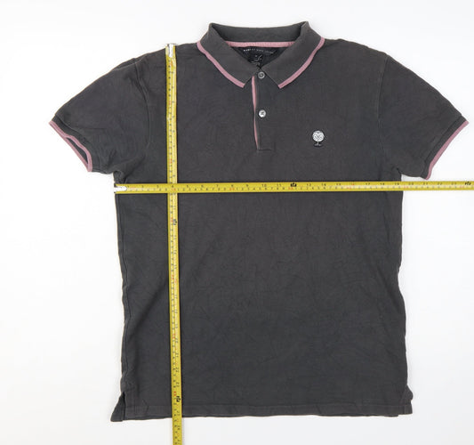Marc by Marc Jacobs Men's Black Cotton Polo Shirt M Short Sleeve