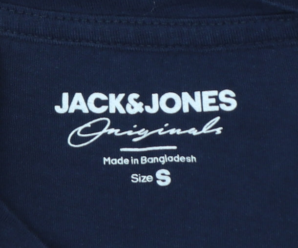 Jack & Jones Men's Multicoloured Cotton Crew Neck T-Shirt Size S